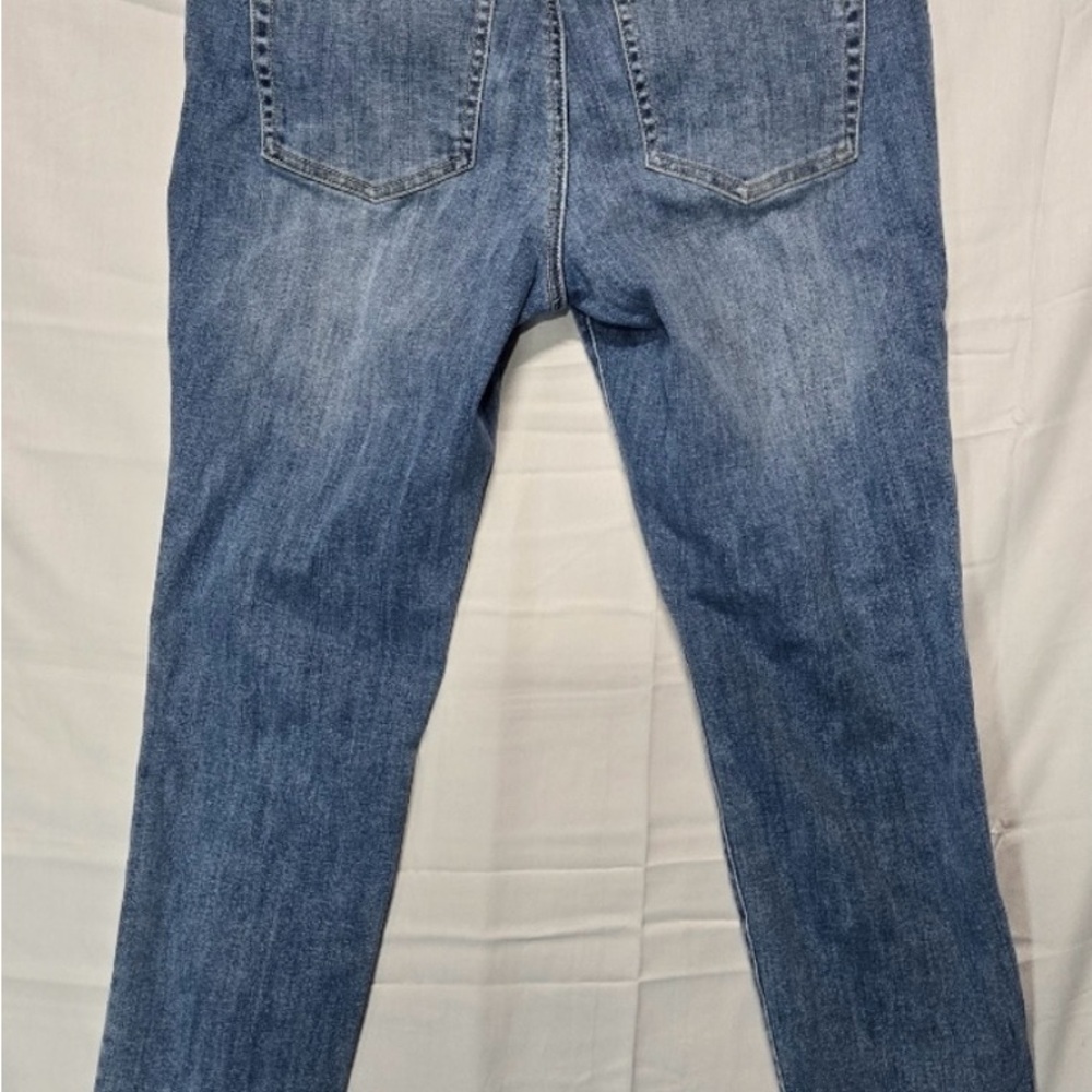 Tommy Bahama Pendleton Skinny Ankle Denim Jeans Womens 28x28 Patch Floral RawHem - Picture 7 of 12